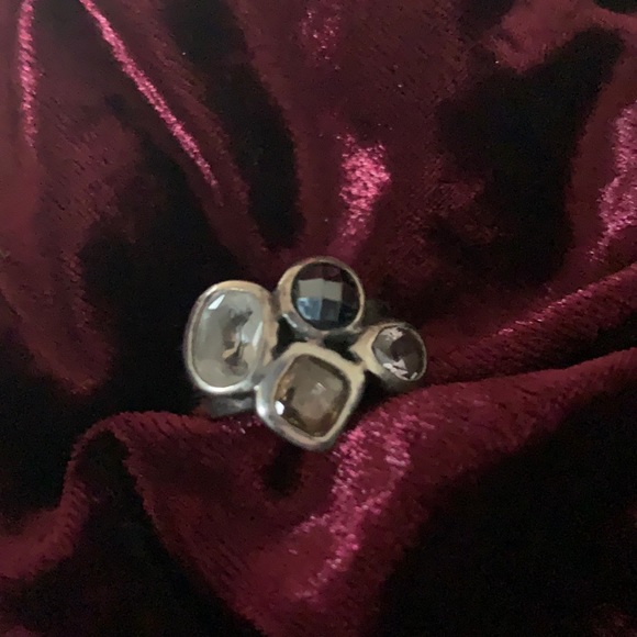 Silpada 4 Stone Ring R2206 Wine Flight. - Picture 4 of 14